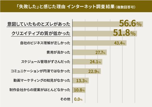 動画制作会社についての成功・失敗調査